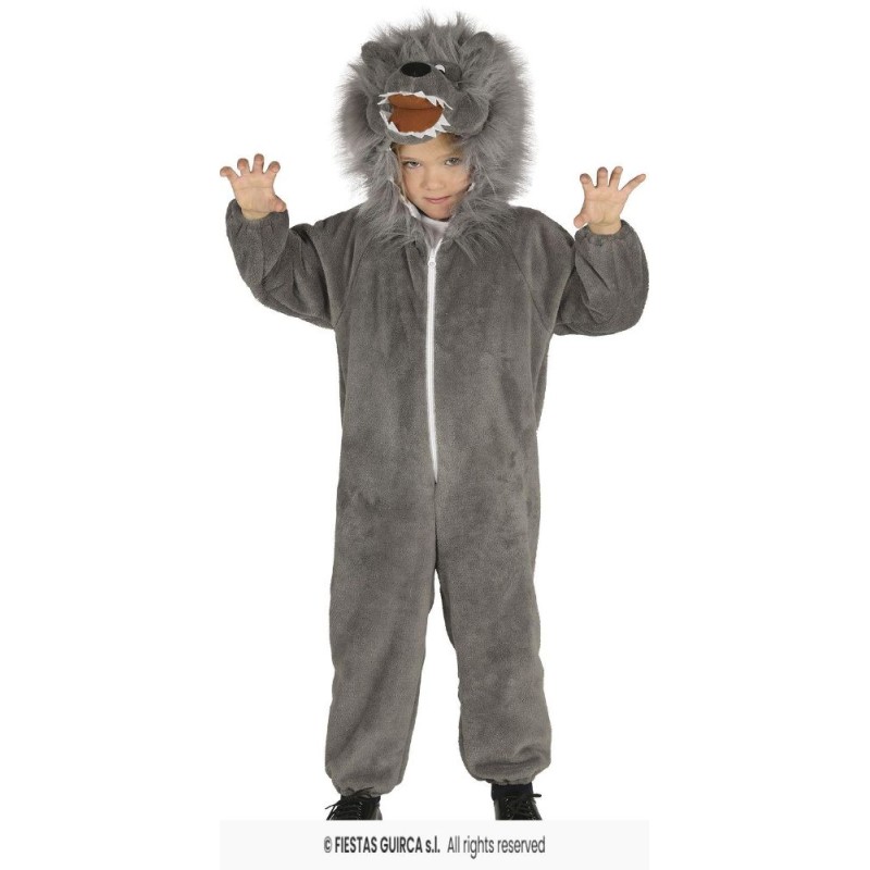 DISFRAZ LOBO GRIS 3-4 Años