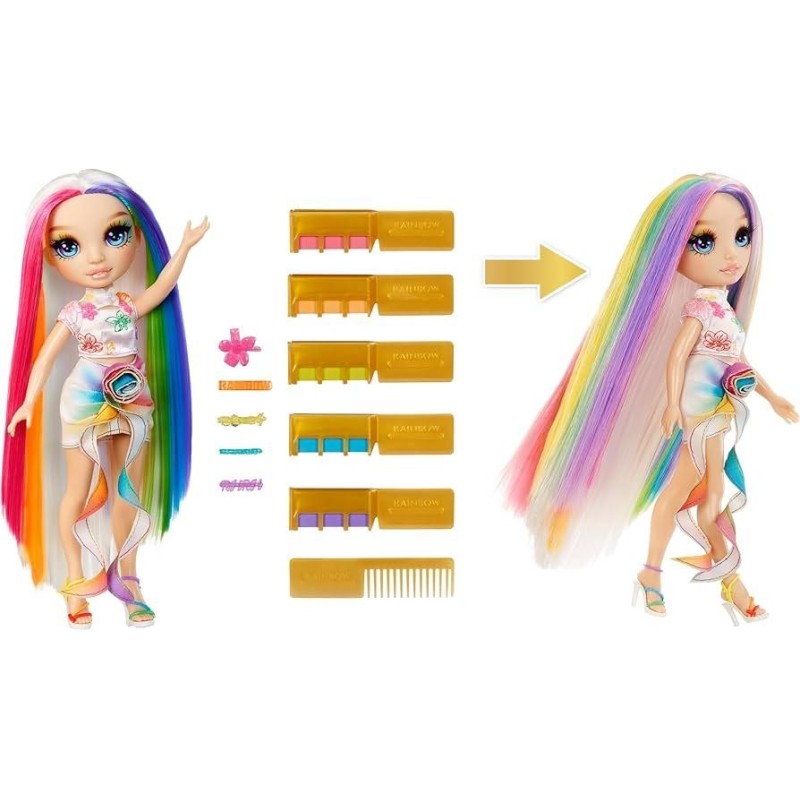 Rainbow High Hair Chalk & Style Doll- Am