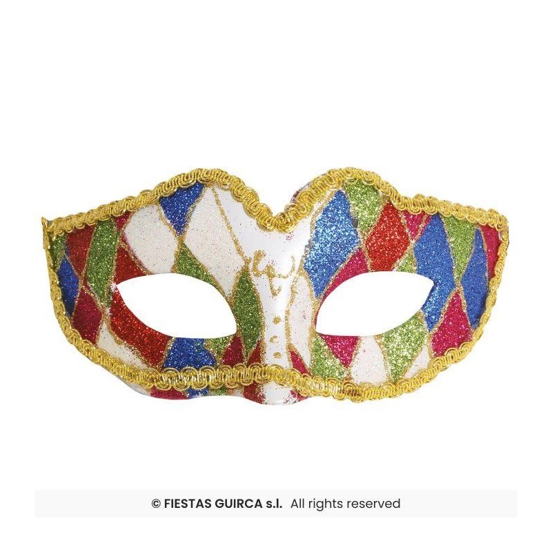 Antifaz arlequin