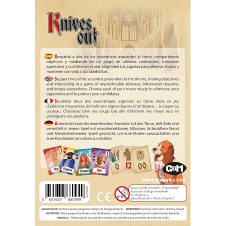 Knives out - Juego de Mesa de Estrategia