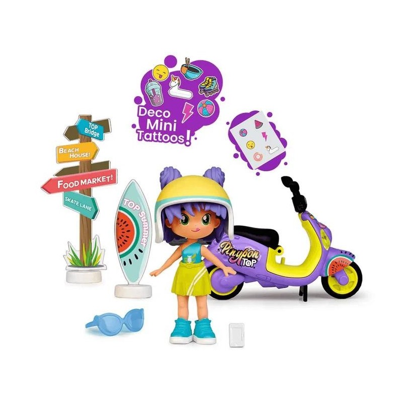 Pinypon Top Moto Girl