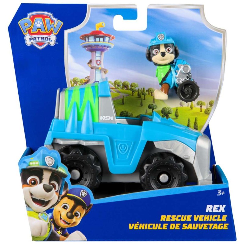 Paw Patrol - Vehiculo con figura Rex