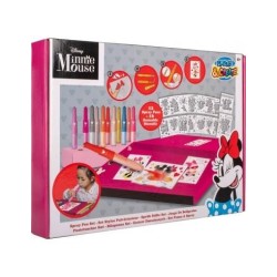 Caja Dibujo Aerografos Plantillas Minnie