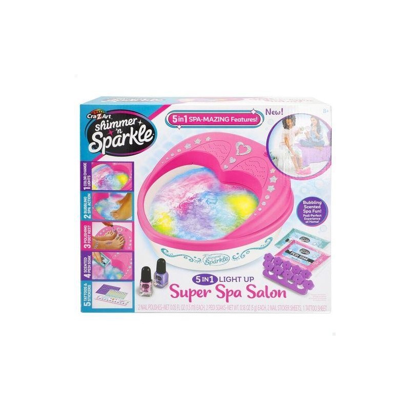 SHIMMER N SPARKLE-SPA PIES 5 EN 1 C/LUZ