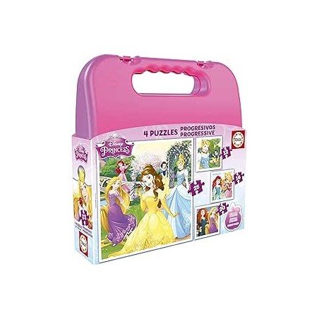 Maleta Puzzles Progresivos Princesas Dis