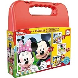 Maleta Puzzles Progresivos Mickey Mouse