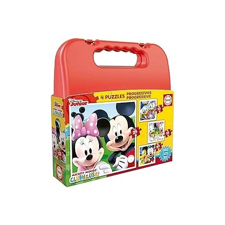 Maleta Puzzles Progresivos Mickey Mouse