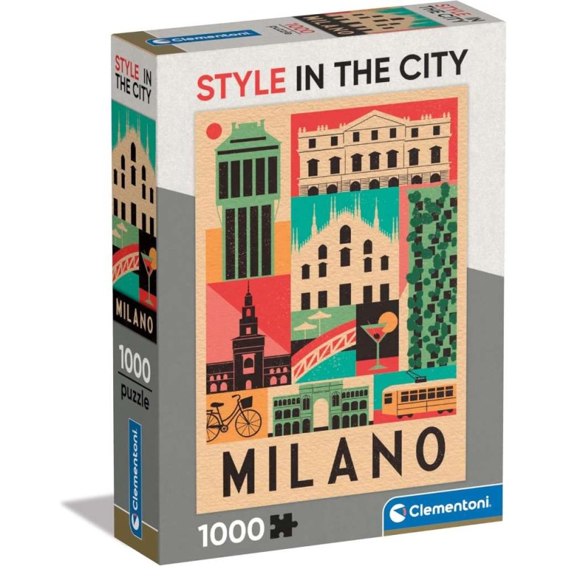 Puzzle 1000 Pzs Style In The City Milano