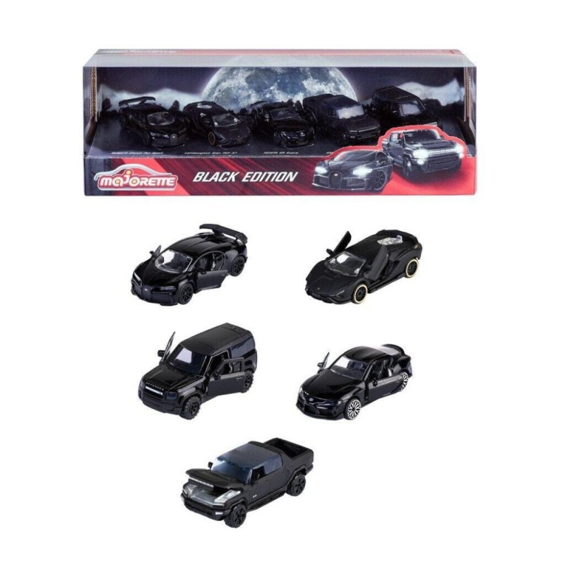 Pack 5 Coches Negros Edicion Black 