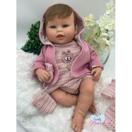Bebe Reborn Ester Pelo Natural 46 cm
