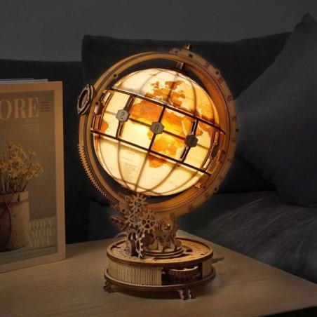Globo Luminoso Maqueta de Madera