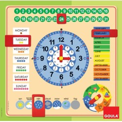 RELOJ CALENDARIO ESCOLAR EN INGLES 2