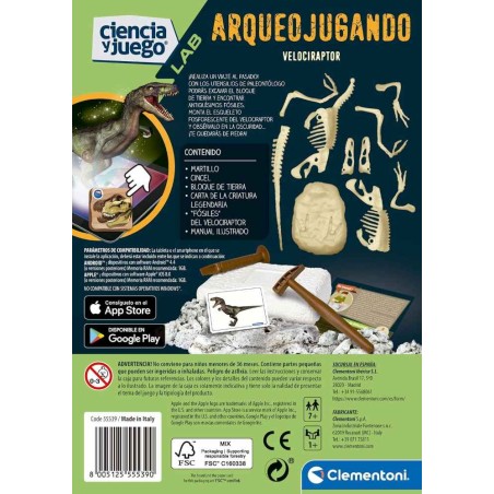 Arqueojugando -Velociraptor fosforescent