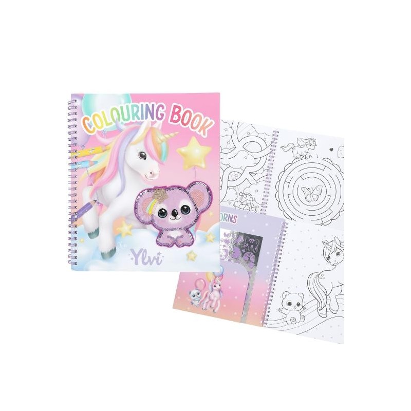 Ylvi libro de colorear con unicornio y l