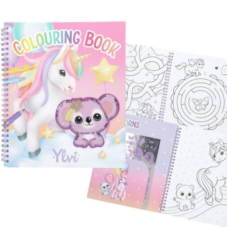 Ylvi libro de colorear con unicornio y l