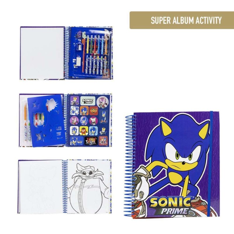 Album Actividades Coloreable Sonic Prime