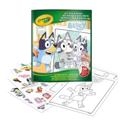 Libro Para Colorear+Stickers Bluey