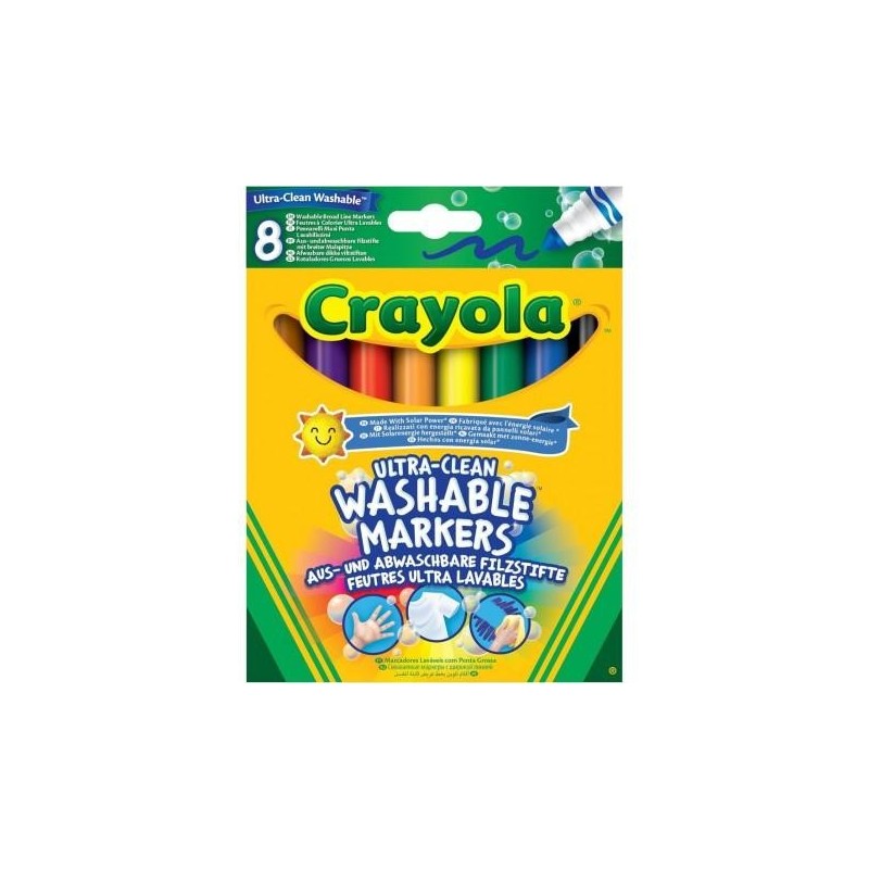 8 Rotuladores Ultralavables Maxi Punta