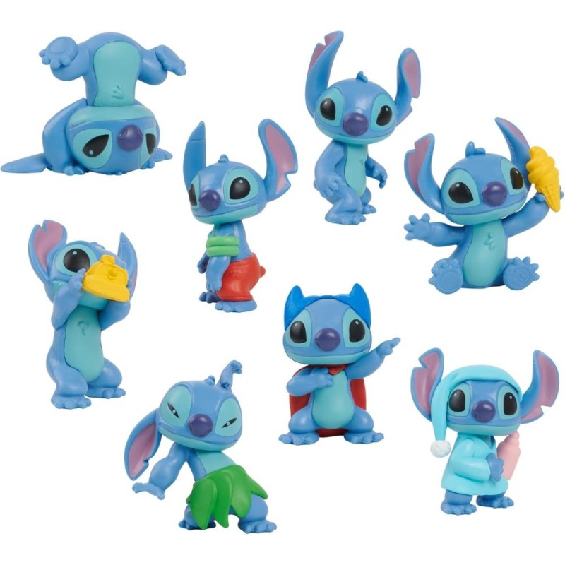 FIGURA STITCH 5 CM - Pack 8 figuras