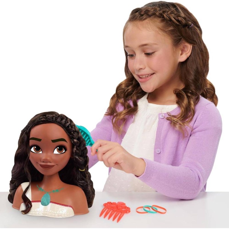 Busto peinados Vaiana Moana 2 Disney