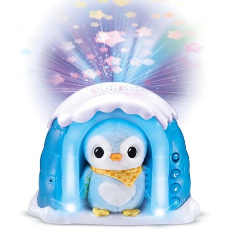 Iglú proyector Peluchito pingüino