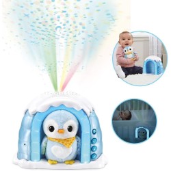 Iglú proyector Peluchito pingüino 2