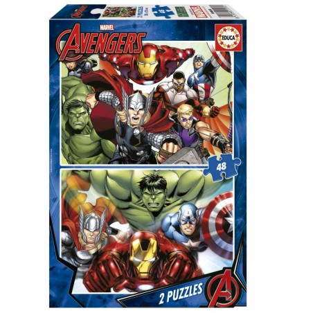 PUZZLES AVENGERS 2 X 48 PZAS