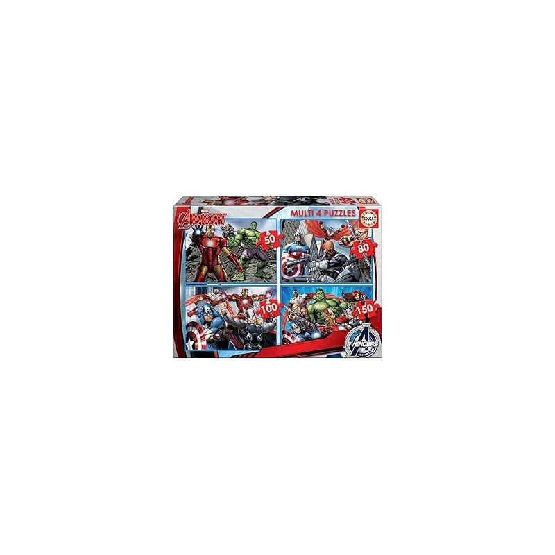 Multi 4 Puzzles 50-80-100-150 Avengers