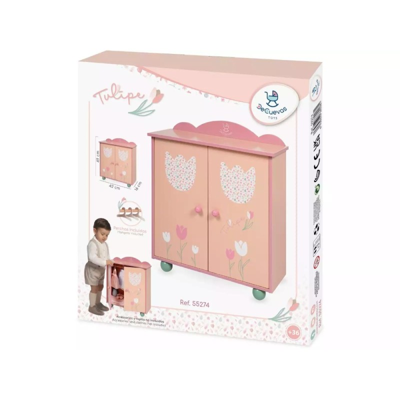 Armario de Madera para Muñecas Tulipe co