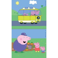 PUZZLE 2X9 PIEZAS - PEPPA PIG MADERA ECO 2