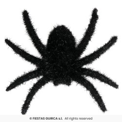SET DE 6 ARAÑAS PELUDAS NEGRAS 6 CMS 2