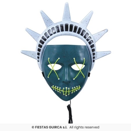 MASCARA LIBERTAD CON LUZ, PVC