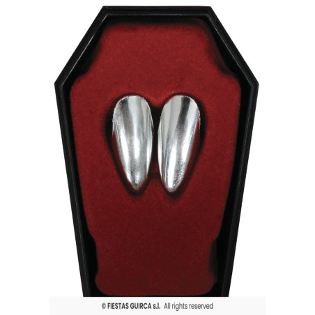 Colmillos vampiro plata