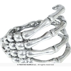 BRAZALETE ESQUELETO METALICO, PLATA 2