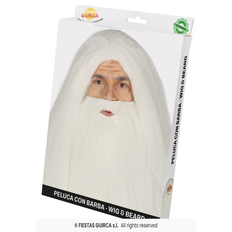 PELUCA Y BARBA EN CAJA