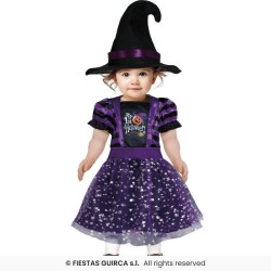 DISFRAZ BRUJA MORADO 18-24 Meses