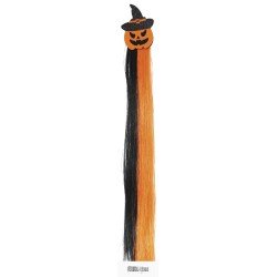 MECHON CALABAZA NARANJA Y NEGRO 40 CMS 2