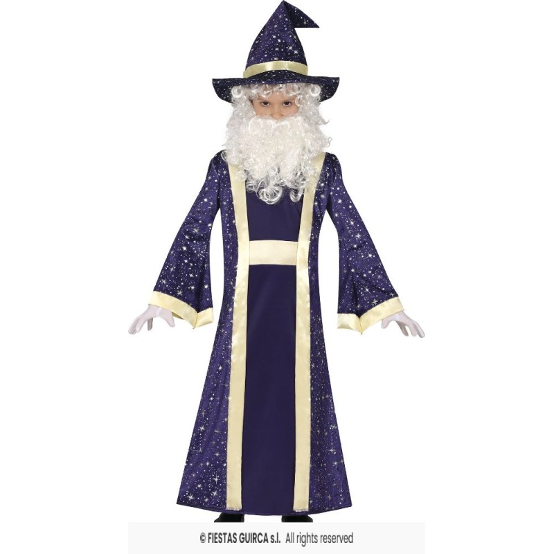 DISFRAZ MAGO MERLIN MAGICIAN 5-6 AÑOS