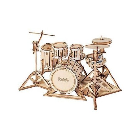 Puzzle 3D de madera Robotime Batería Rol