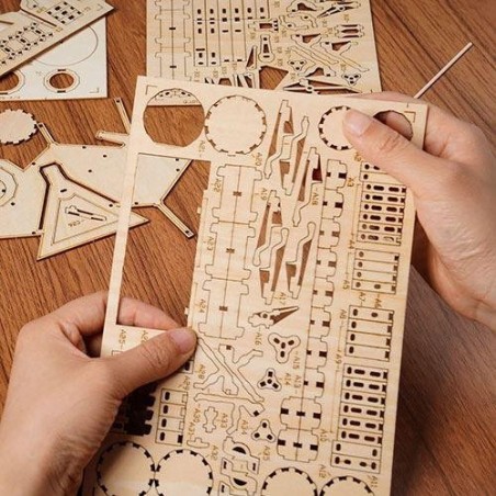 Puzzle 3D de madera Robotime Batería Rol