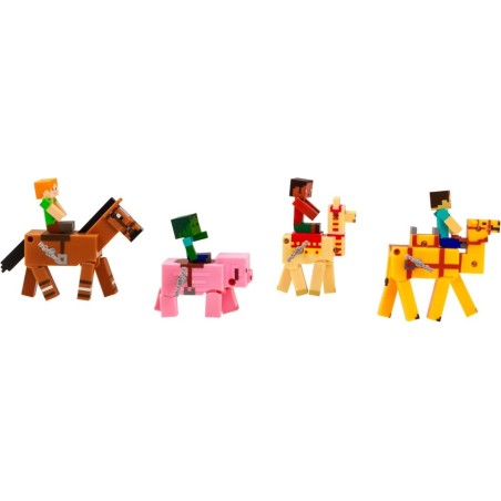 Minecraft Figura Y Animal Con Movimiento