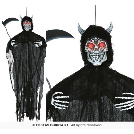 Colgante esqueleto demonio luz son 130cm
