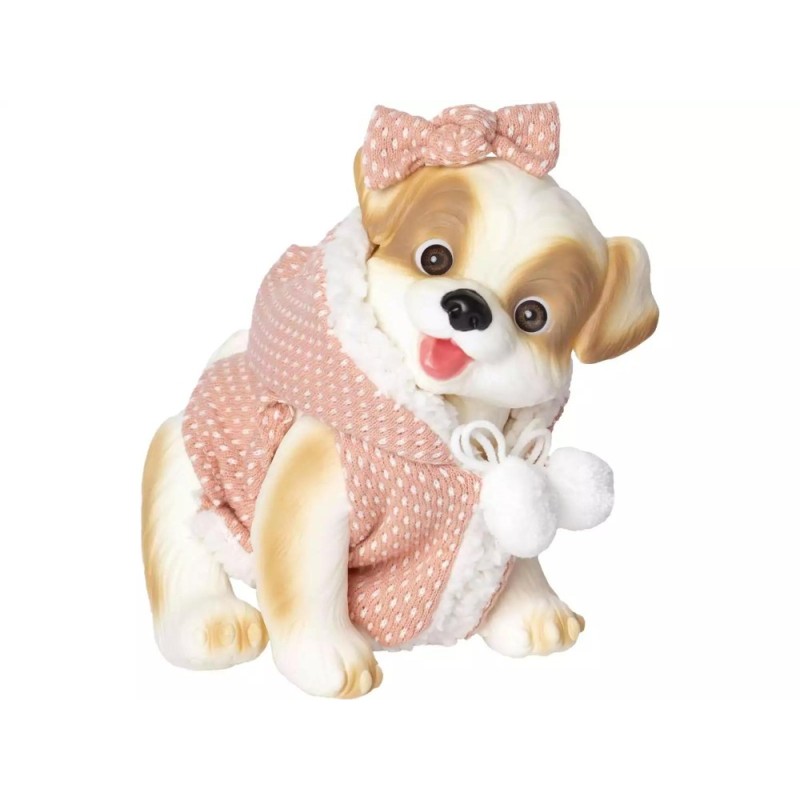 Muñeco Perrito Marrón y Beige de 23 cm c