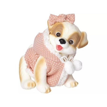 Muñeco Perrito Marrón y Beige de 23 cm c