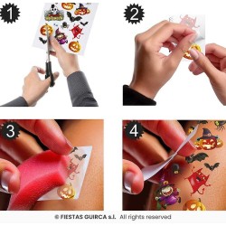 TATUAJES INFANTILES HALLOWEEN COLORIDOS 2