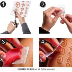 Tatuajes Calabaza Y Murcielagos Oro rosa 2