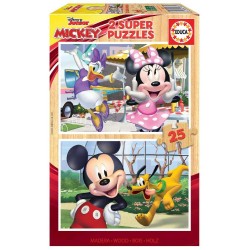 PUZZLE 2×25 PIEZAS MICKEY & FRIENDS
