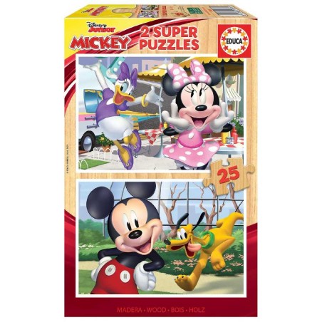PUZZLE 2×25 PIEZAS MICKEY & FRIENDS