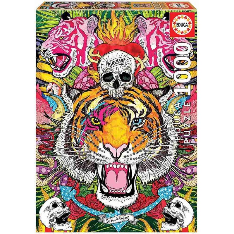 PUZZLE 1000 PIEZAS EXTASIS - TIGRE