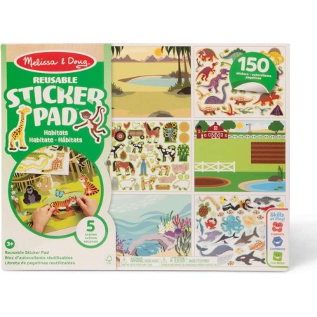  Bloc de Pegatinas Infantiles Hábitats, 